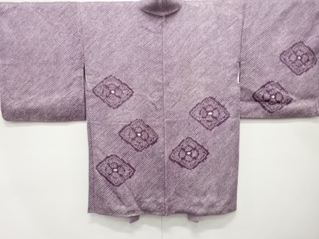 アンティーク　本総絞り　花菱模様　長絵羽織